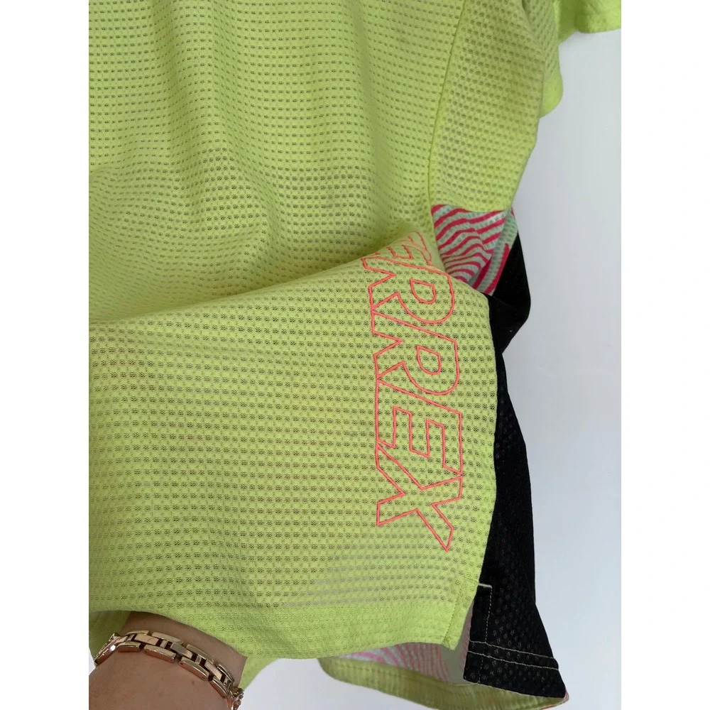 Adidas Terrex Agravic Trail Running Shirt Mens Large Pulse Lime Aeroready Mesh